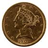 Image 1 : 1902 S GOLD HALF EAGLE LIBERTY COIN EX STACKS 1980