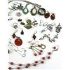 Image 4 : MIXED LOT OF LADIES STERLING SILVER JEWELRY