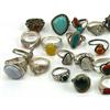 Image 4 : DEALERS LOT OF 29 LADIES STERLING SILVER RINGS