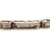 Image 2 : LADIES 10K YELLOW GOLD DIAMOND BAGUETTE BRACELET