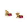 Image 2 : LADIES 14K YELLOW GOLD RUBY DIAMOND JEWELRY SET