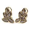 Image 1 : LADIES 14K YELLOW GOLD 0.6 CTW DIAMOND EARRINGS