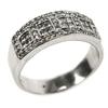 Image 1 : MENS 14K WHITE GOLD INVISIBLE SETTING DIAMOND RING