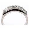 Image 2 : MENS 14K WHITE GOLD INVISIBLE SETTING DIAMOND RING
