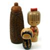 Image 2 : LOT OF 9 VINTAGE JAPANESE WOODEN KOKESHI DOLLS