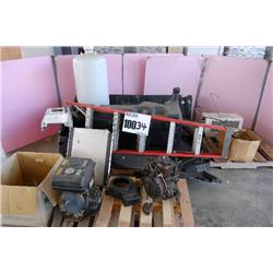 FUEL TANK, LADDER, BED LINER, RECEIVING HITCH, WHEEL SCALE