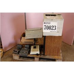 PRINTERS, CAMERA, MICROWAVE OVEN, DICTATION MACHINE, TYPWRITER