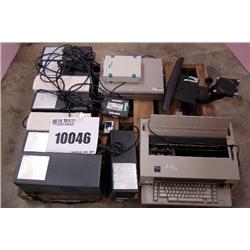 PRINTER SHARING DEVICE, EXTERNAL CD-ROM, UPS(S), TYPEWRITER, CAM