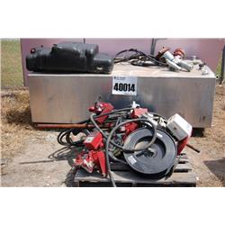 HOSE REEL, FUEL TANK,PUMPS(FUEL AND GREASE)