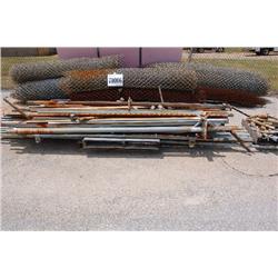 VARIOUS CHAIN LINK FENCE & POST