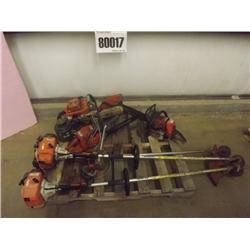 GRASS TRIMMERS, CHAIN SAWS, CONCRETE SAW, RAM JACK