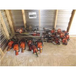 CHAIN SAWS, GRASS TRIMMERS, GAS BLOWER