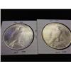 Image 2 : 1922 & 1925 PEACE SILVER DOLLARS (UNC)