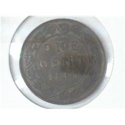 1897 CANADA LARGE CENT  (EXTRA FINE)