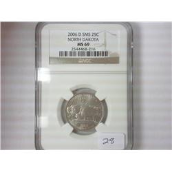 2006-D SMS ND QUARTER NGC MS69