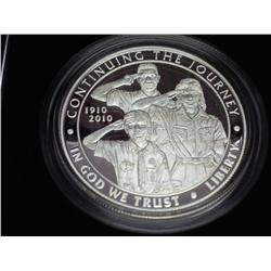 2010 BOYSCOUTS PROOF SILVER DOLLAR