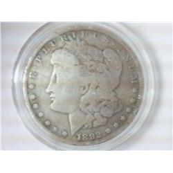 1892 MORGAN SILVER DOLLAR