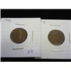 Image 1 : 1916 & 18 LINCOLN CENTS THE 1918 IS UNC