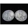 Image 1 : 1943 & 43-S WALKING LIBERTY HALF DOLLARS