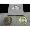 1948, 51 & 51-D WASHINGTON SILVER QUARTERS (UNC)