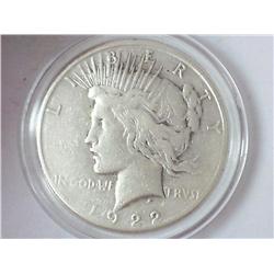 1922-S PEACE SILVER DOLLAR
