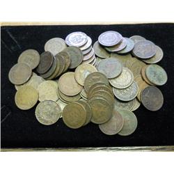 72 ASSORTED INDIAN HEAD CENTS