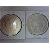 Image 2 : 1921 & 21-D MORGAN SILVER DOLLARS  (UNC)