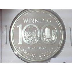 1974 CANADA SILVER DOLLAR (UNC)