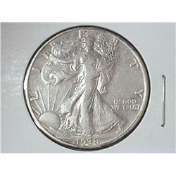 1938-D WALKING LIBERTY HALF DOLLAR (KEY DATE)