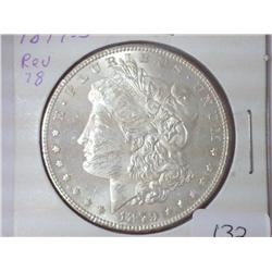 1879-S REV. OF 78 MORGAN SILVER DOLLAR (UNC)