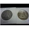 Image 1 : 2-1854-O SEATED LIBERTY HALF DOLLARS