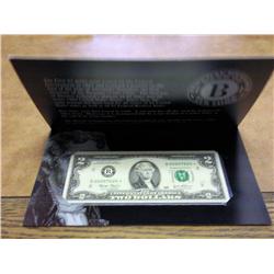 2003 US $2 FRN SINGLE STAR NOTE LOW SERIAL #