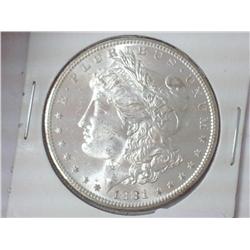 1881-S MORGAN SILVER DOLLAR (UNC)