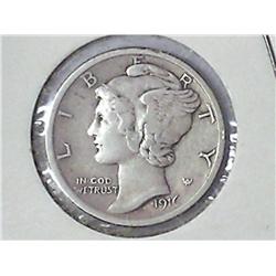 1916 MERCURY DIME (VERY FINE)