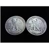 Image 2 : 2-1943 WALKING LIBERTY HALF DOLLARS