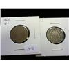 Image 1 : 1865 TWO CENT PIECE & 1866 SHIELD NICKEL