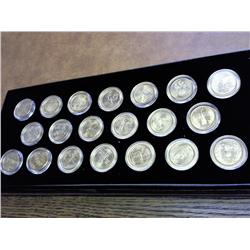 20 ASSORTED GOLD PLATED STATE QUARTERS