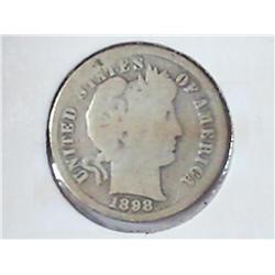 1898-S BARBER DIME