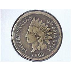1863 INDIAN HEAD CENT