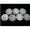 Image 1 : 7 ASSORTED 35% SILVER JEFFERSON WAR NICKELS