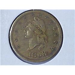 1863 CIVIL WAR TOKEN I. O. U. I CENT