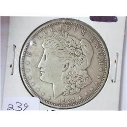 1921-D MORGAN SILVER DOLLAR
