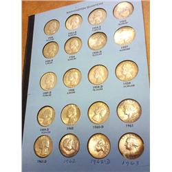 20-1954-63 WASHINGTON SILVER QUARTERS