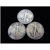 Image 1 : 1942, 43 & 46-S WALKING LIBERTY HALF DOLLARS
