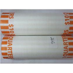 ROLLS OF 2002-P/D LOUISIANA QUARTERS (UNC) 2 ROLLS