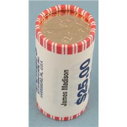 1Bank Wrapped Roll 2007 D Madison Presidential Dollars