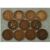 Image 1 : 11 Diff Date High Grade Indian Cents Pennies 1881-1908