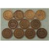 Image 2 : 11 Diff Date High Grade Indian Cents Pennies 1881-1908