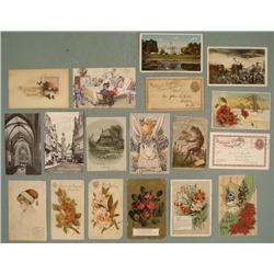 Antique Postcard Collection 18 Greetings, Holiday 1930s