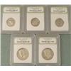 Image 1 : 5 US PR70 Slabbed Coins Quarters, Halves 1979-2005